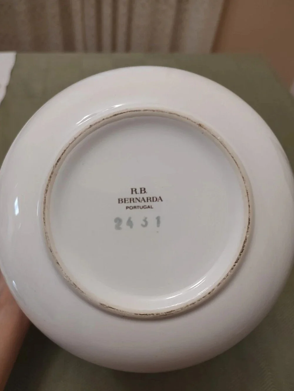 Vintage R.B. Bernarda Portugal Canister Jar 9